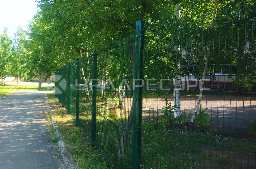 Ограждение из 3D панелей для школы № 6 г. Верхняя Салда